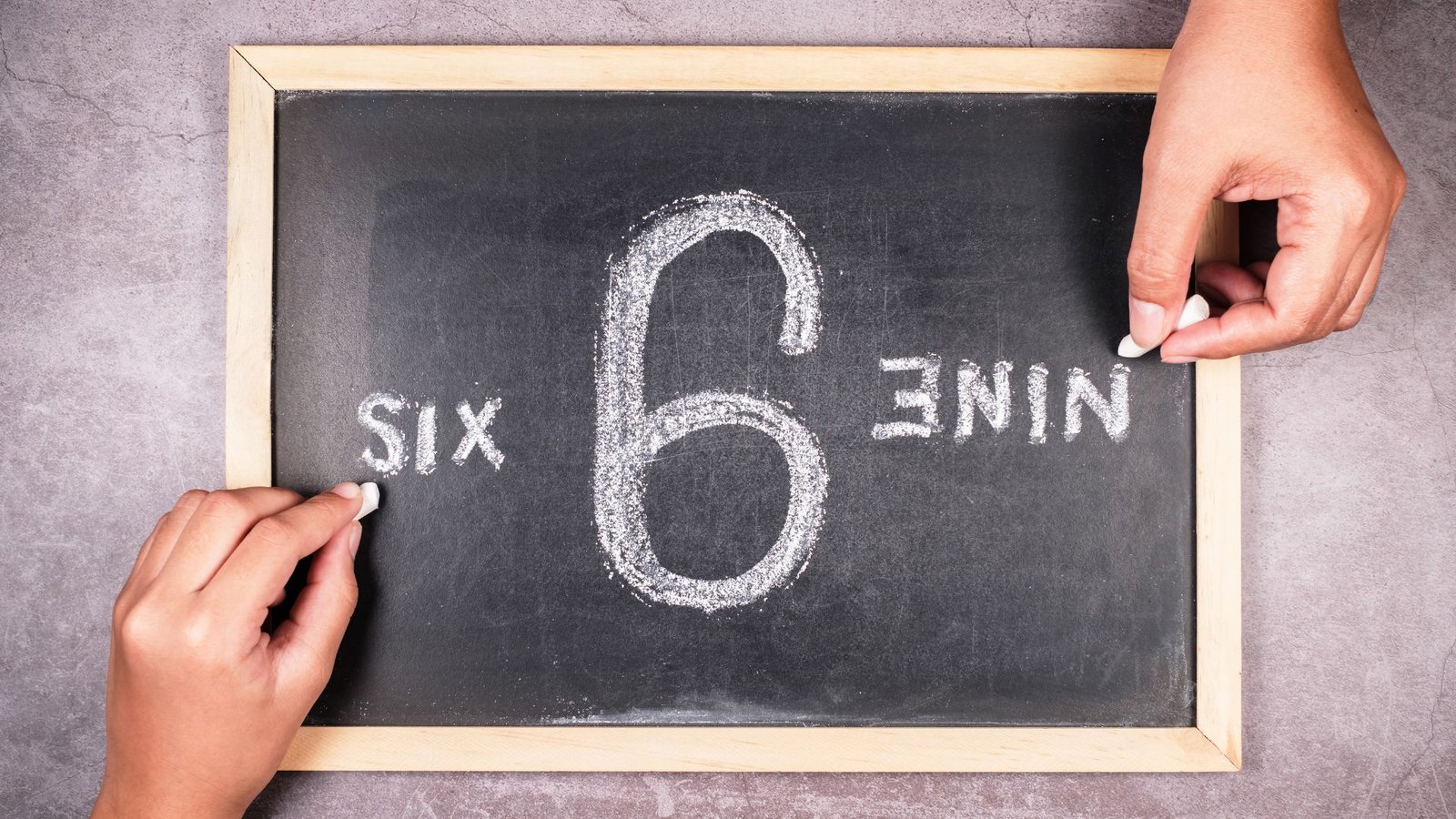 Do you see a 6 or a 9?